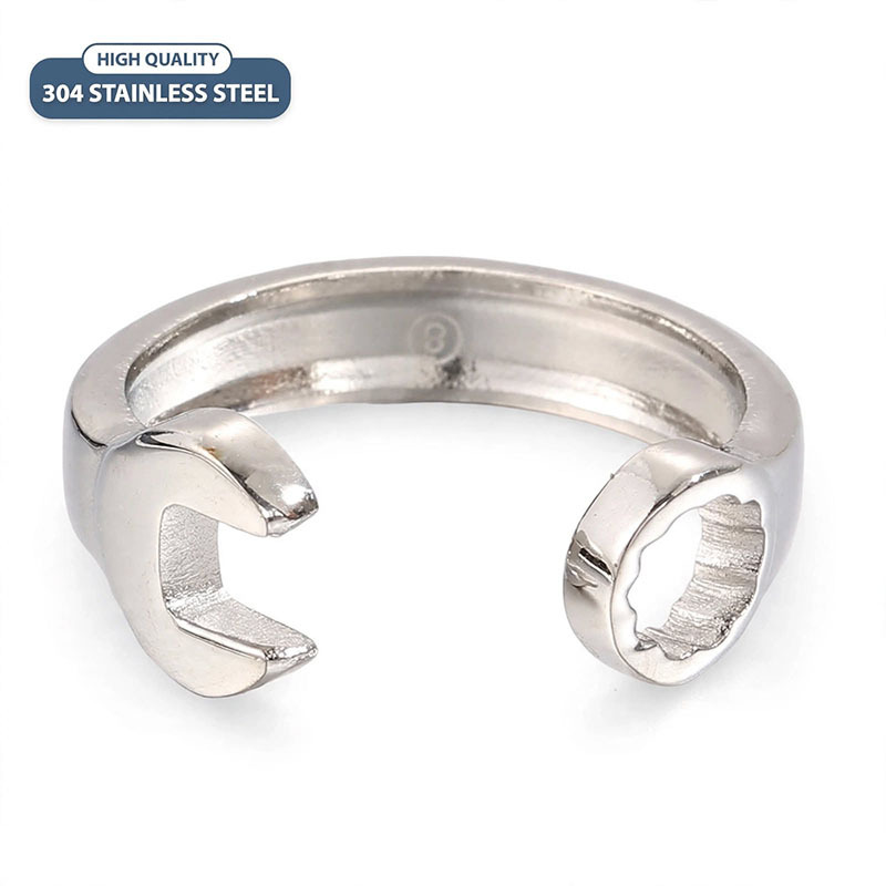 2pcs Stainless Steel Stackable Rings, Urban Style Gift